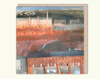Artist's Greeting Card, 'Heading to the Mill' by Janine Burrows, PaperBird.