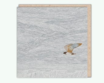 Artist's Greeting Card, 'Flight over the Frozen Marsh' by Tjitske Kamphuis, PaperBird. NEW!