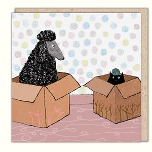 Tarjeta de felicitación 'Quiero ser como tú' para perros y gatos de Una Joy, Paperbird
