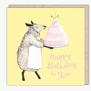 Tarjeta de felicitación Merino Meringue de Una Joy
