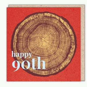 Carte de voeux 90 anneaux dans les arbres par Ed Hepworth