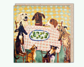 PaperBird Greeting Card, 'I Thought We Were Getting Meatballs' by Vanessa Cooper. An alternative Christmas card for Brussels sprouts fans