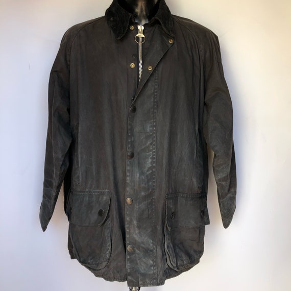 Barbour Vintage Jacket Men's Black Beaufort Size X