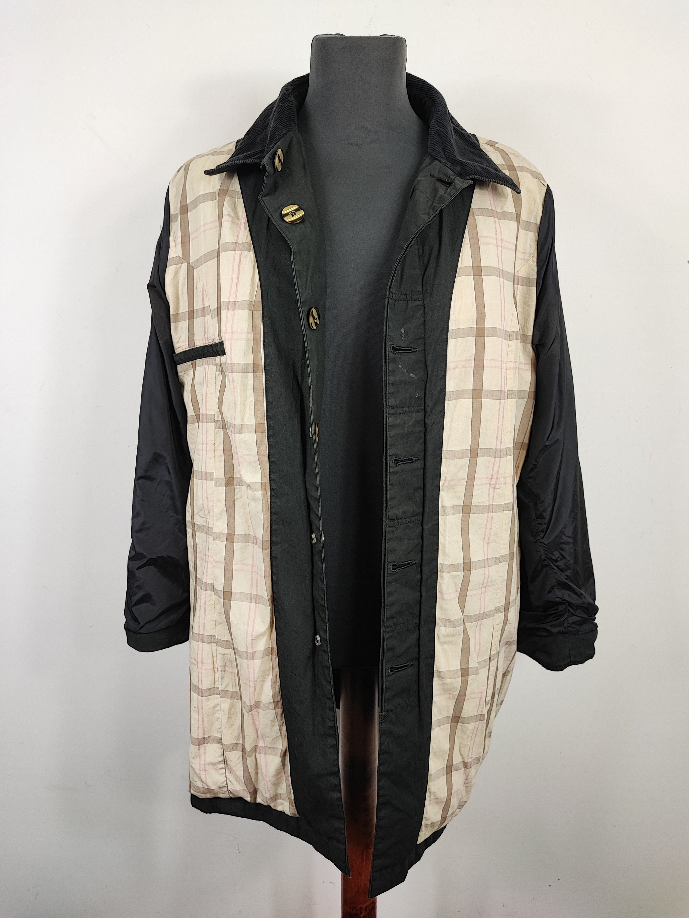 Barbour Black Waterproof Unisex Trench Coat Size 46 Uk16