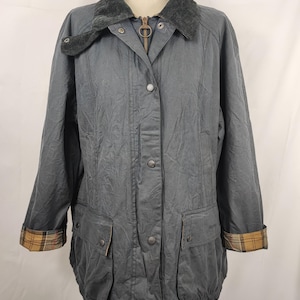 Barbour Beadnell Jacket Blue Unisex Uk20 size 50 ita -Navy Wax Beadnell Jacket size Uk20