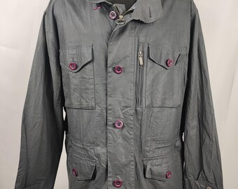 Barbour Men's Lightweight Blue Jacket XXL Man Cotton Linen Sapper Jacket Size XXL