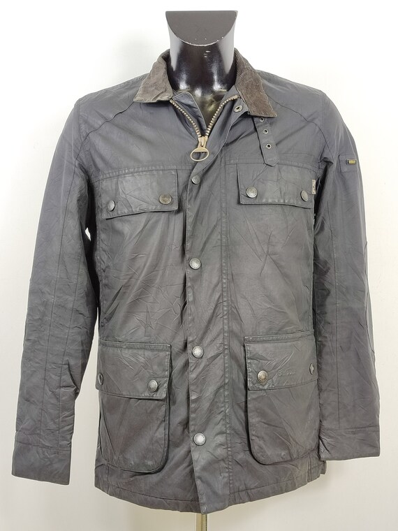 Barbour International Small Man Black Waterproof Jacket Size Small Etsy Canada