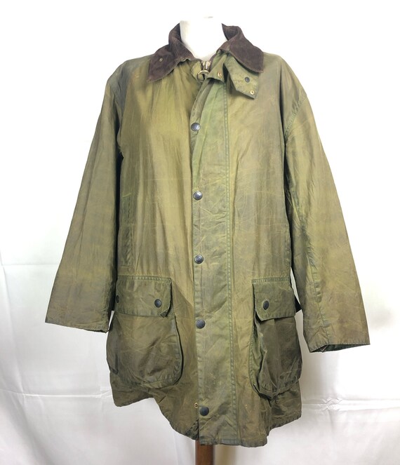 Jacket Barbour Men's Border Green Vintage Waxed C4