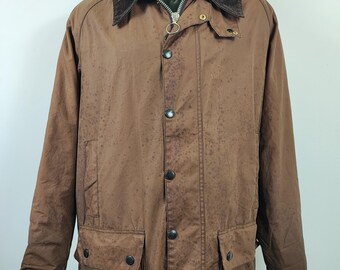 Barbour Jacket Beaufort Beige vintage C48/122 cm Dark Beige waxed Beaufort Jacket XL