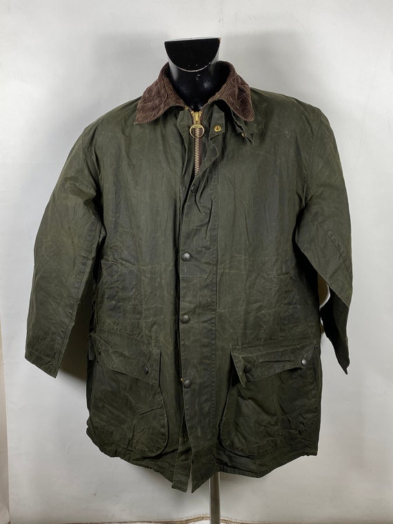 Barbour Men's Border Jacket Green Vintage Waxed C46/117 Cm - Etsy