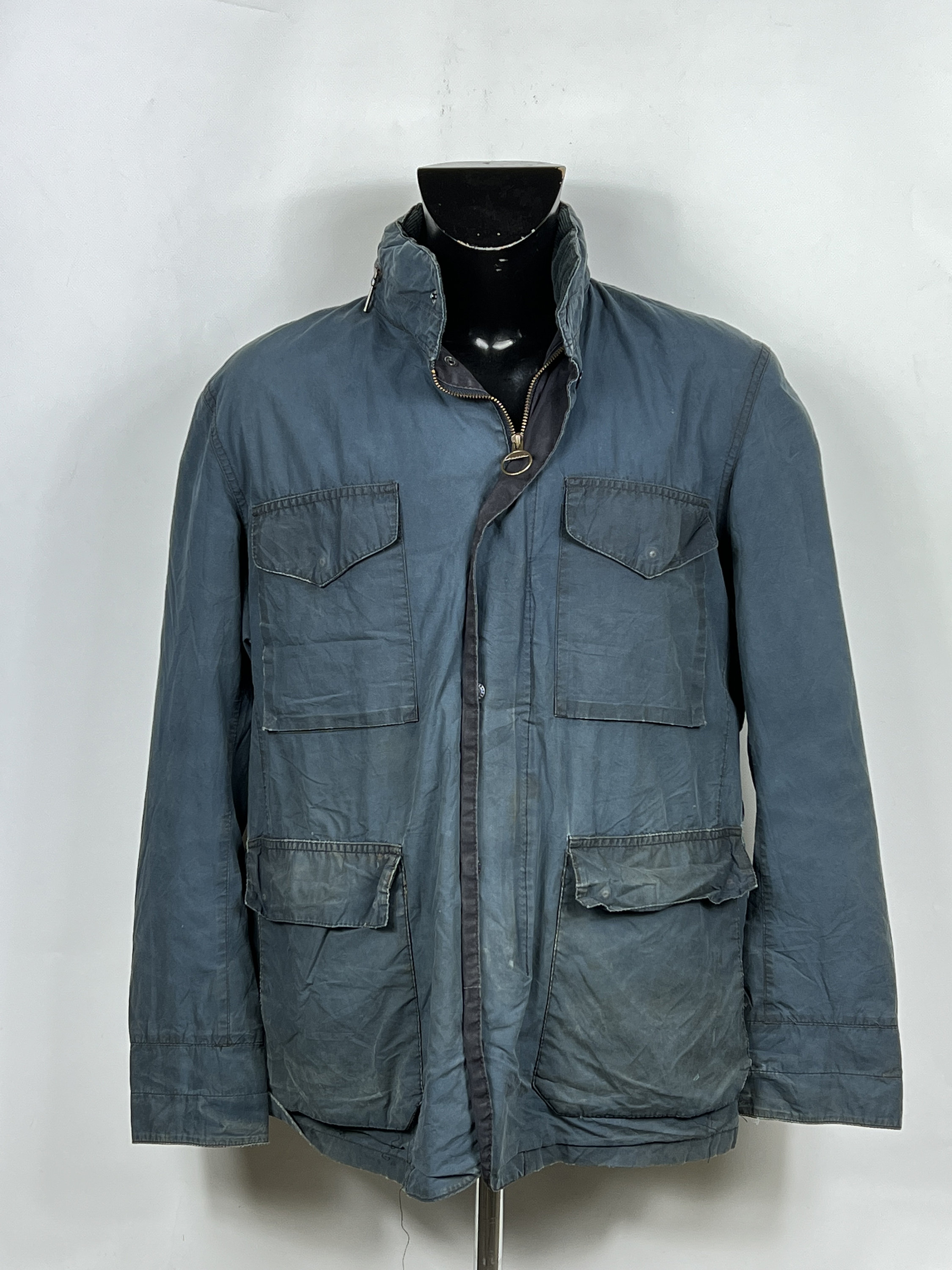 Sapper Jacket Barbour Tailored Sapper Jacket Blue XL Man Navy Wax Sapper Jacket Size ...