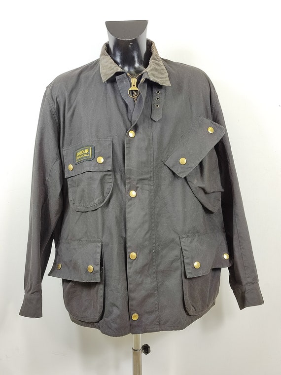 Barbour International Jacket Black A7 C48/122 cm … - image 1