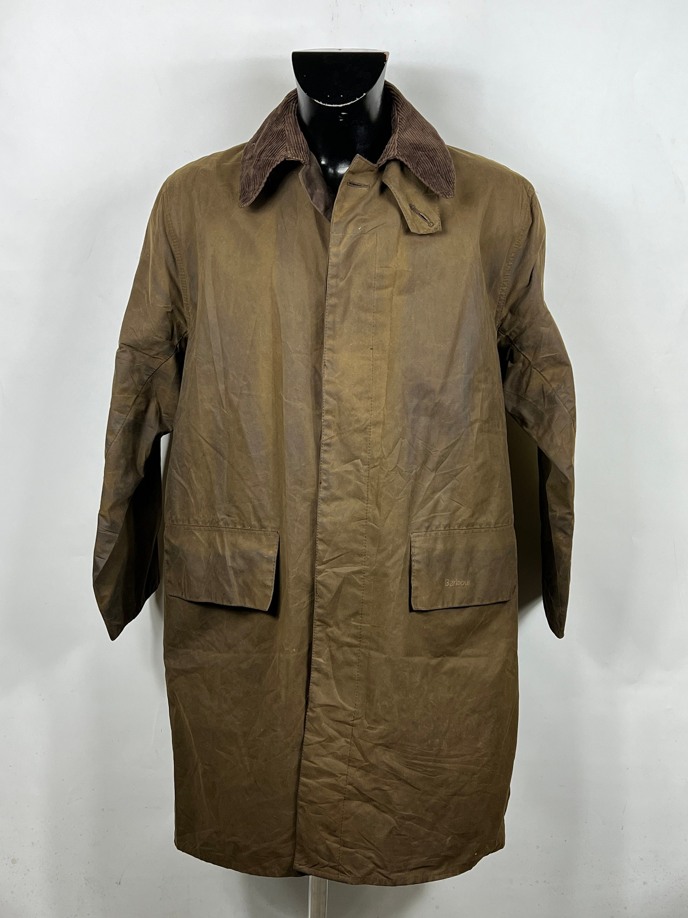 RARE Barbour Vintage Green Coat Medium Original 3/4 Green - Etsy