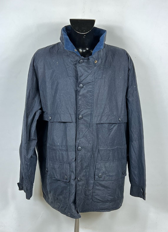 Navy barbour jacket mens hot sale