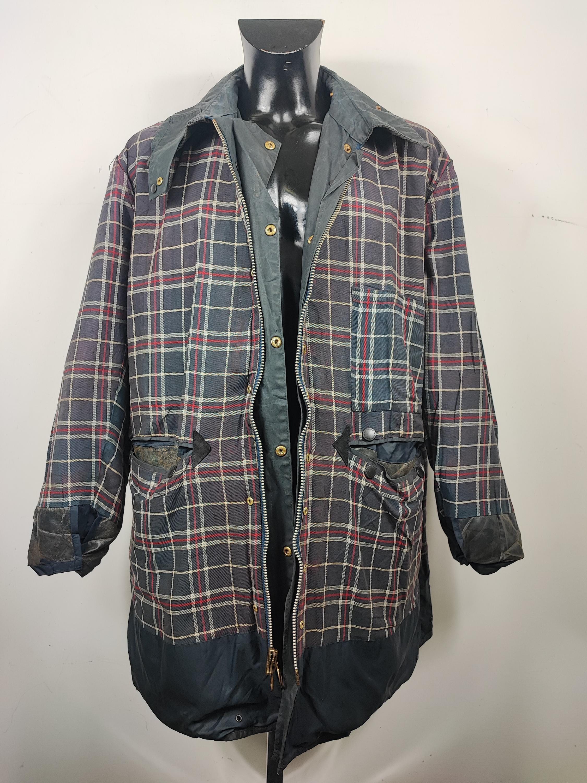 Barbour Border Blue Jacket Vintage Waxed C46/117 Cm - Navy Wax