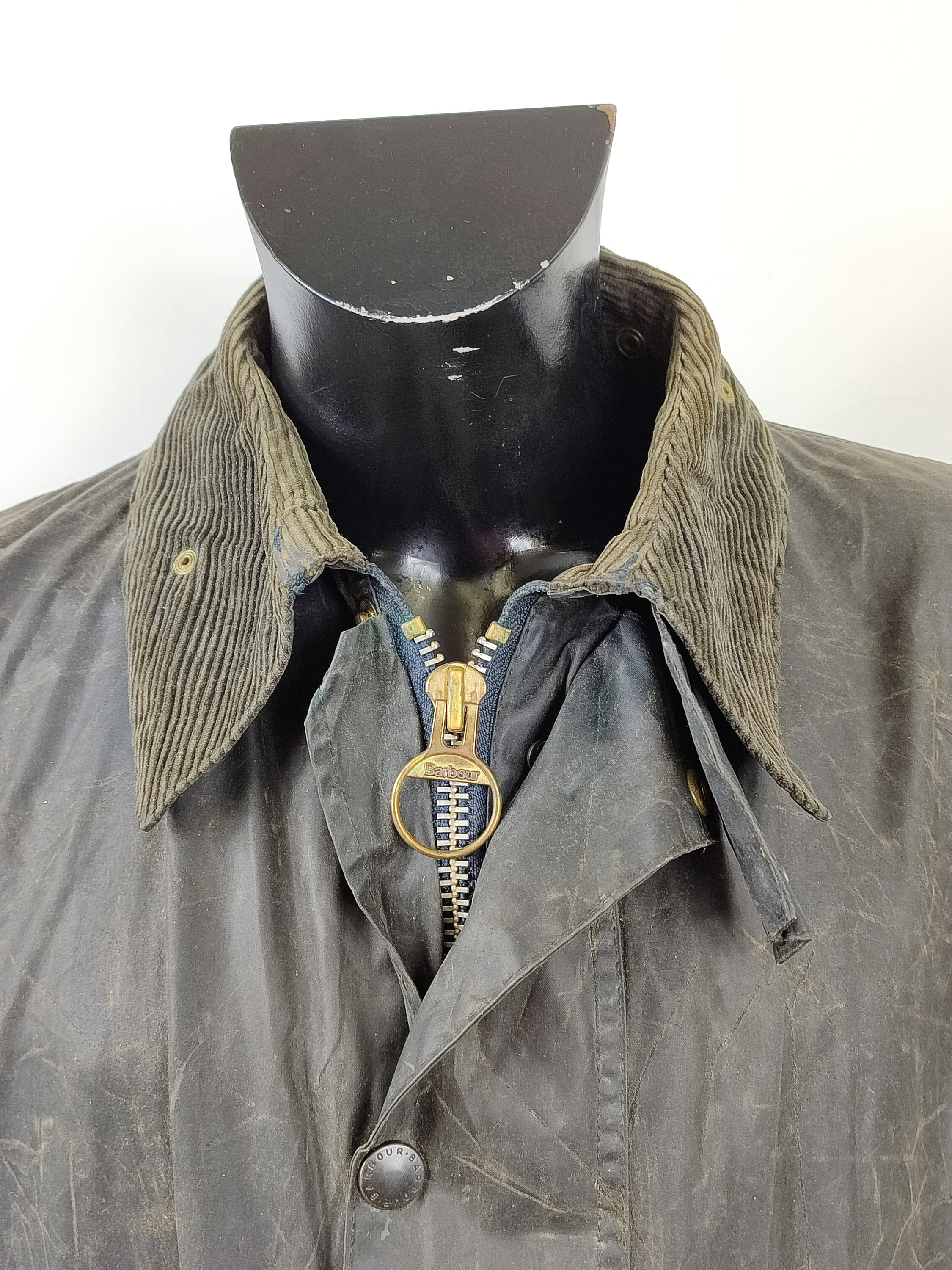 Barbour Border Blue Vintage Men s Jacket C48 122 Cm Man Navy Wax Coat Size XXL Etsy Canada
