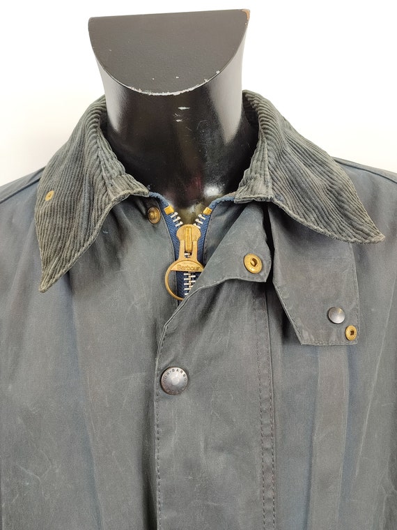 Barbour Beaufort jacket vintage blue C48/122 cm -… - image 2