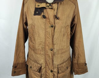 Barbour women's parka jacket Beige UK10 Small Beige Lady Jacket with hood Size UK10