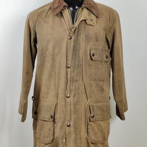 RARE Barbour Solway Zipper Waxed C36/91 cm Small Man Vintage Solway Zipper Jacket Size S