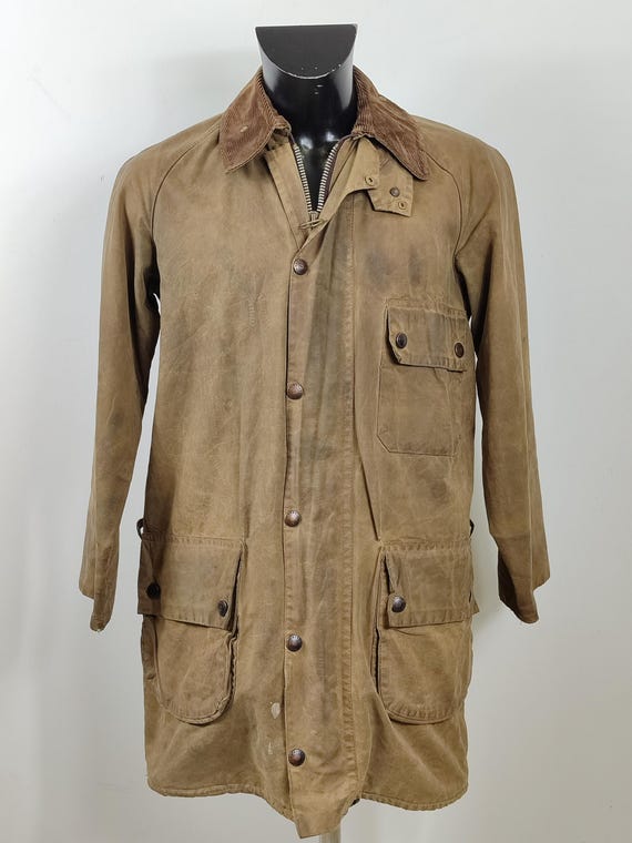 RARE Barbour Solway Zipper Waxed C36/91 Cm Small Man Vintage RARE Barbour Solway Zipper Waxed C36/91 Cm Small Man Vintage