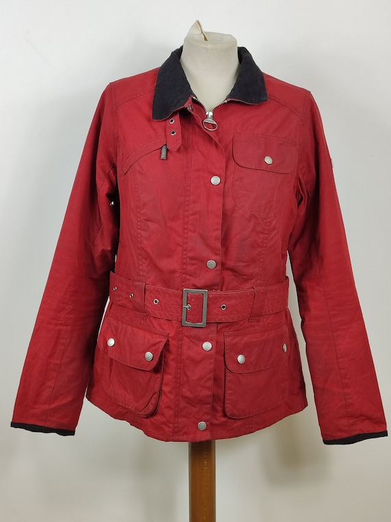 Giacca Barbour International Donna rosso Medium UK