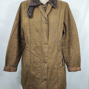 Barbour Belsay women&#39;s jacket Beige Uk16 size. 44/46 ita Beige Waxed Unisex Coat size UK16