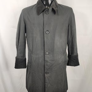 Trench Barbour Coater Black Waxed Man Medium Man Black Waxed Coater jacket size M