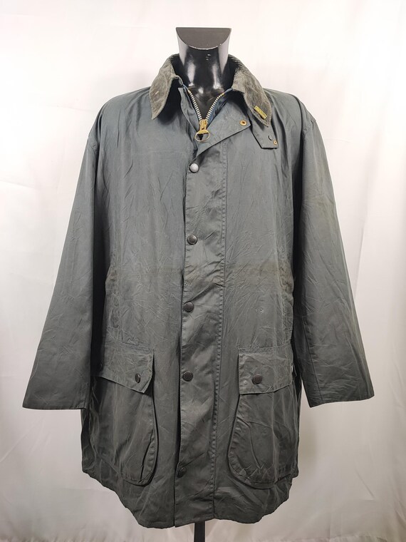 Barbour Blue Border Jacket Vintage Men's Wax C50/127 Cm -navy Wax