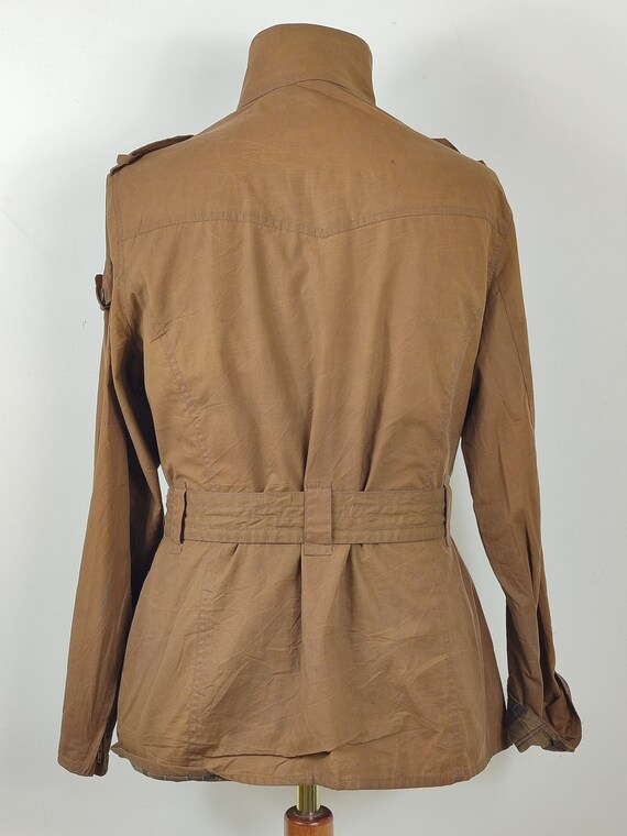 Barbour women's beige short jacket Wax Internatio… - image 2