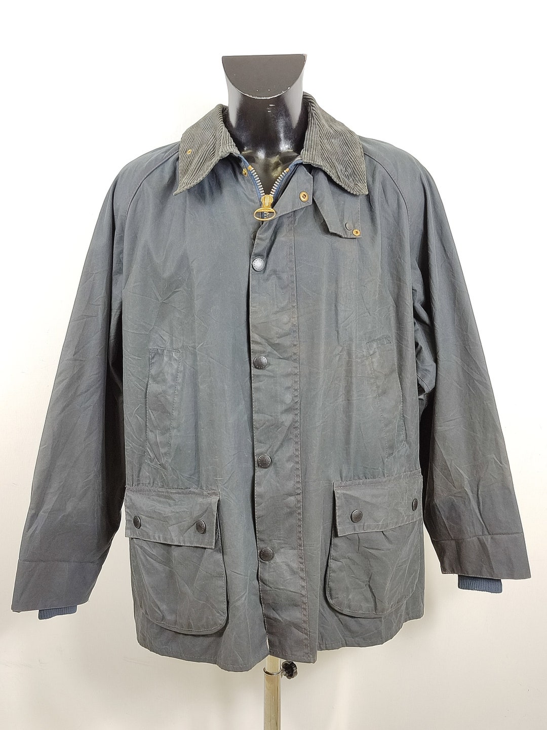 Barbour Bedale Jacket Men Vintage Blue C48/122 Cm Bedale Barbour Bedale Jacket Men Vintage Blue C48/122 Cm Bedale