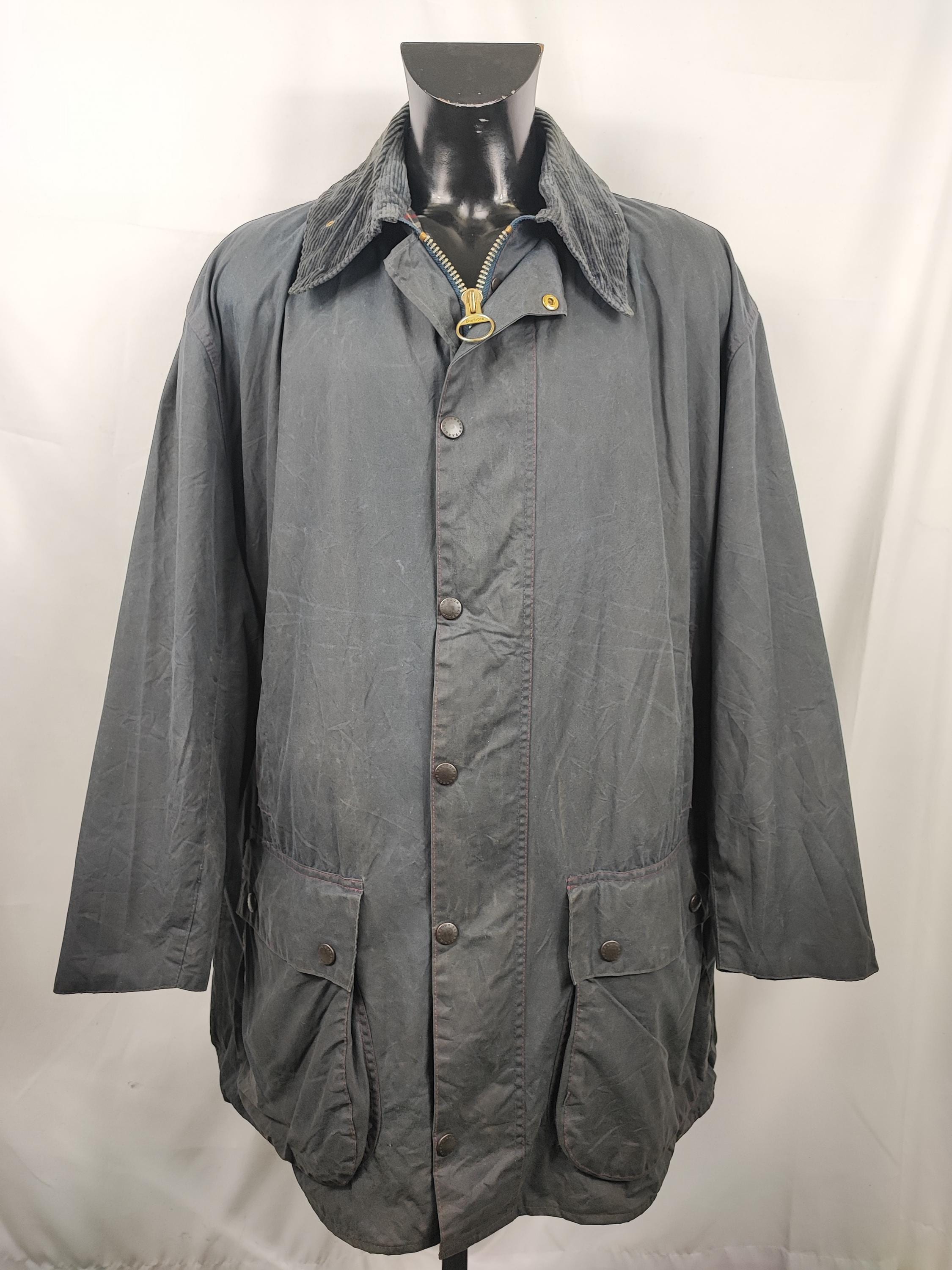 Barbour Blue Border Jacket Vintage Men Waxed C50/127 Cm - Man Navy