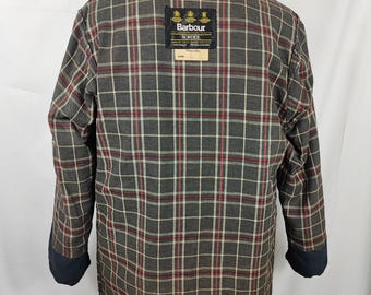Barbour Unisex Border Jacket Blue C38/97 Cm Medium Size 48 - Navy