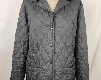 Barbour windbreaker Woman/Unisex blue Uk16 size 44/46 Quilted Navy jacket size M/L