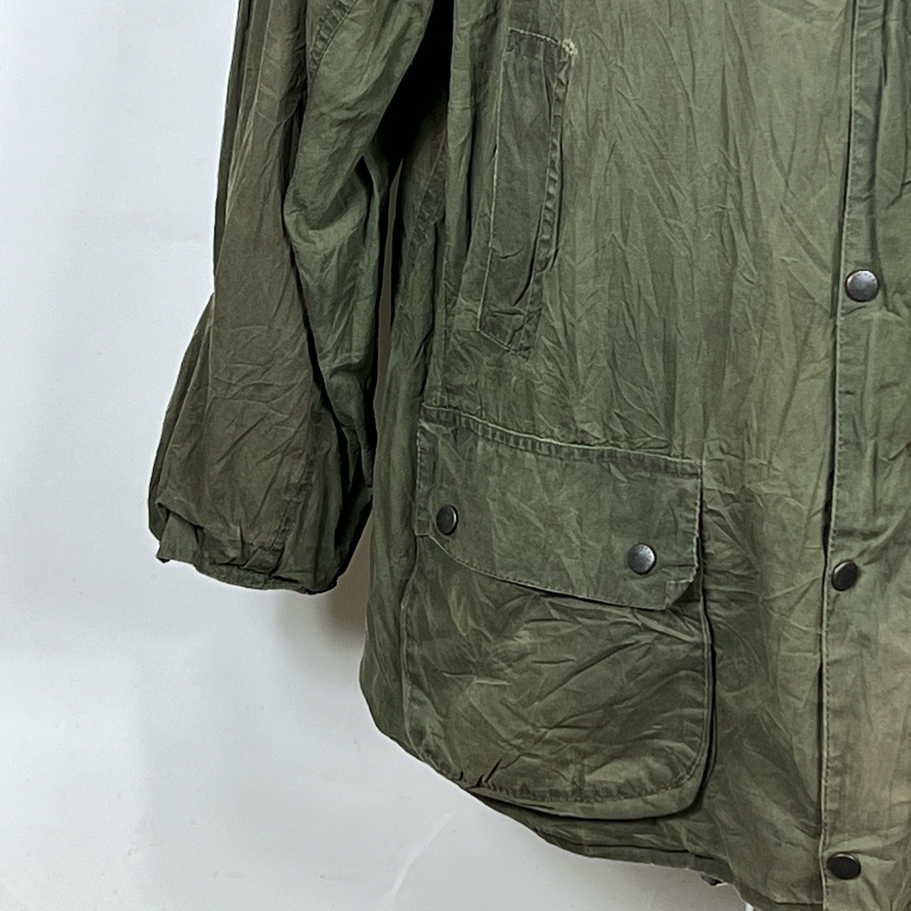 Barbour Green Waxed Jacket Men Xxlarge Beaumont Green Man