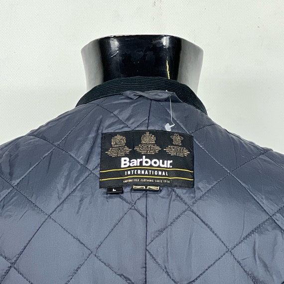 Barbour International Duke blue indigo jacket L- … - image 7