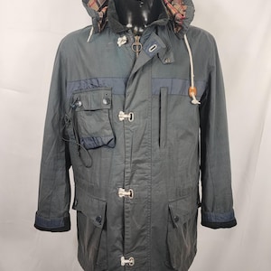 Barbour Blue Wax Jacket for Men Large - Man Navy Masthead Wax Jacket Size Large