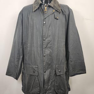 Barbour Border Blue Jacket Vintage Waxed C46/117 Cm - Navy Wax