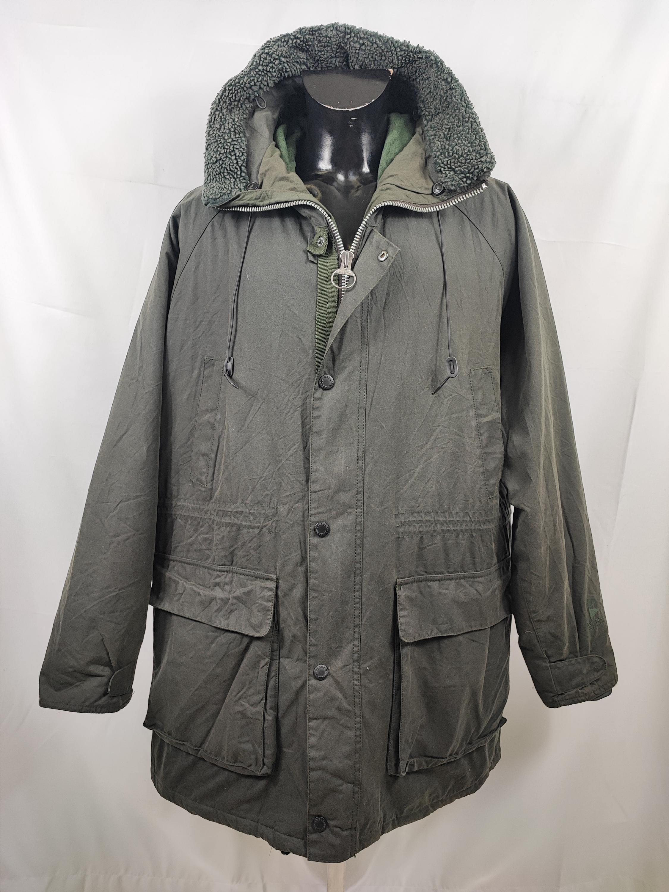 Buy Barbour Green Waxed Men's Parka XXL - Man Barbour Green Fenton