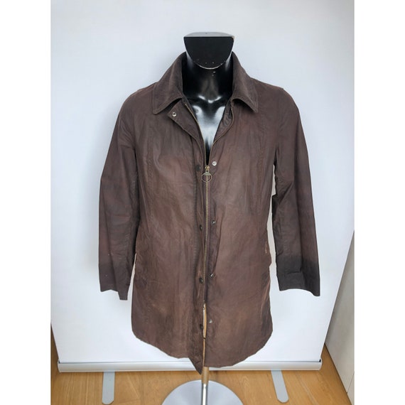 Barbour Jacket Hamshire Coat UK 14 Brown Cerata Pe