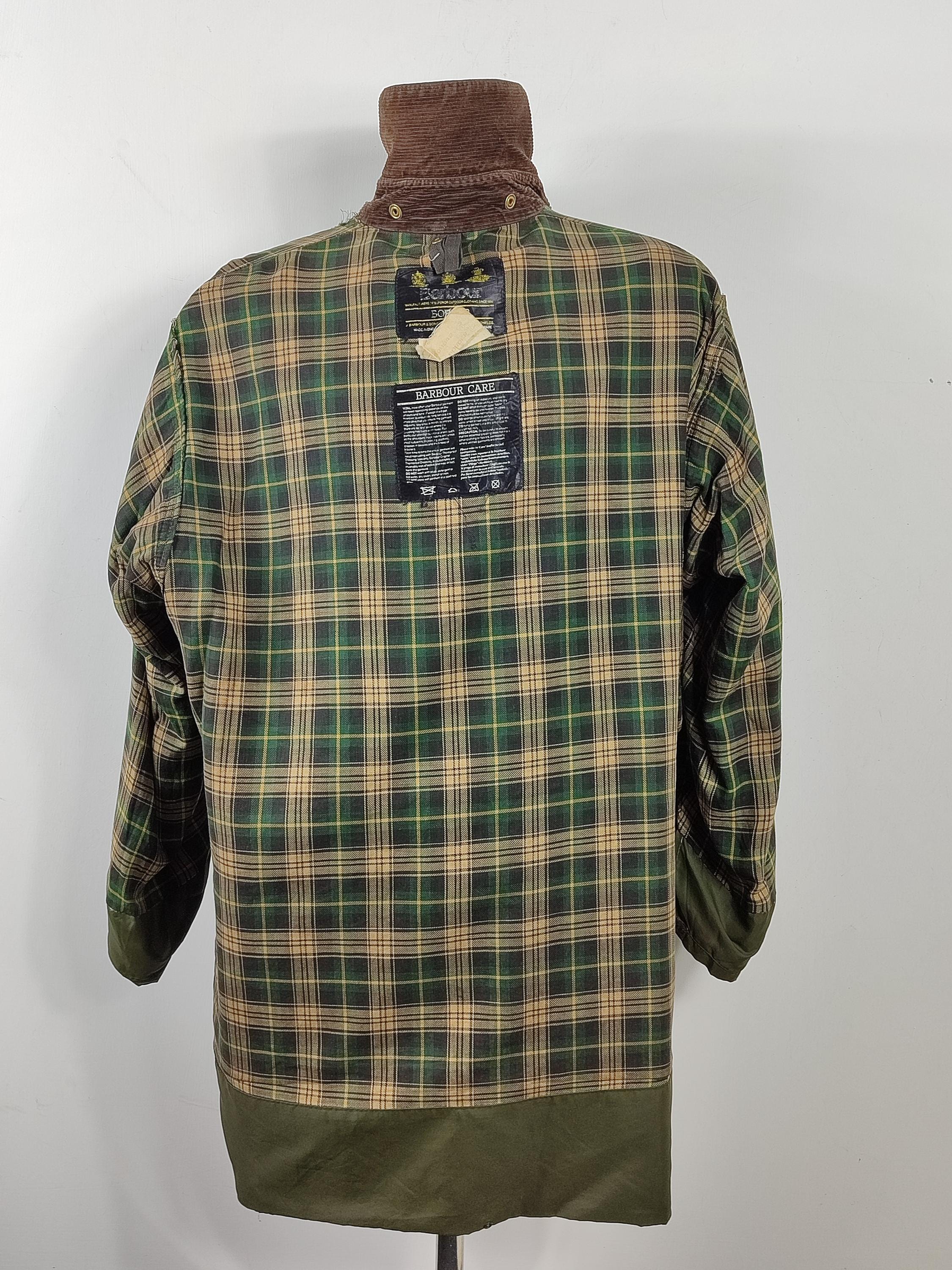 Barbour Men's Jacket Border Green Vintage C48/122 Cm Xlarge- Green
