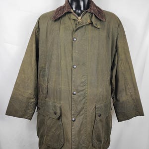 Barbour Border green Vintage wax coat C42/107 cm - Green Vintage wax coat c42 size Large