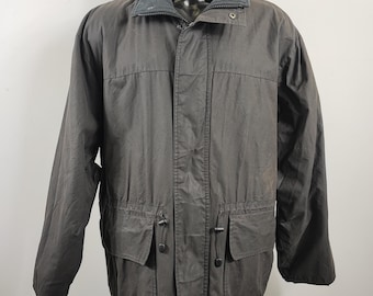 Barbour Men's Black Waxed Jacket XLarge Man Polarwax Black Jacket Size XL