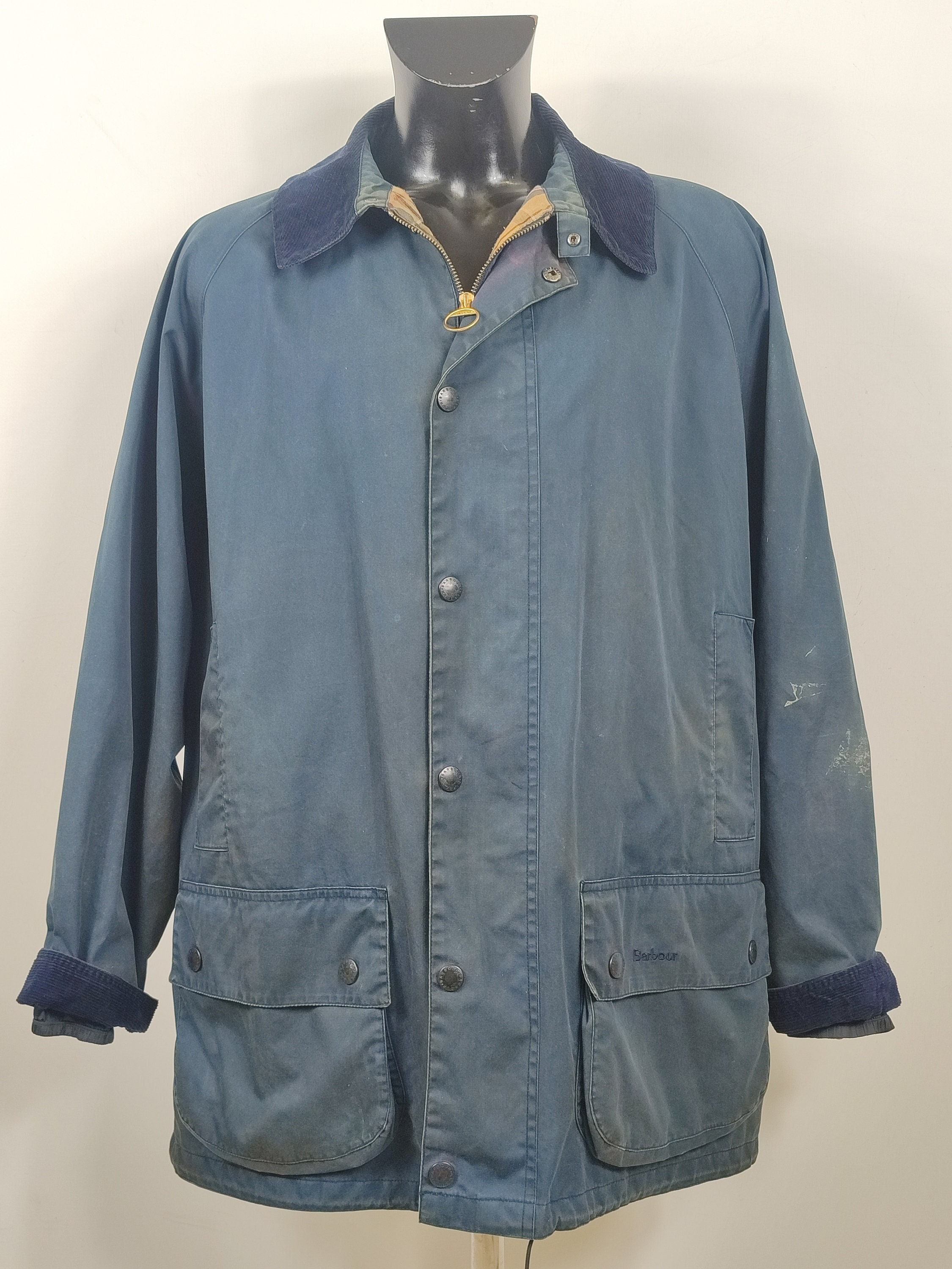 Men's BARBOUR A962 L/W BEAUFORT Brown Jacket Coat Size XL | eBay
