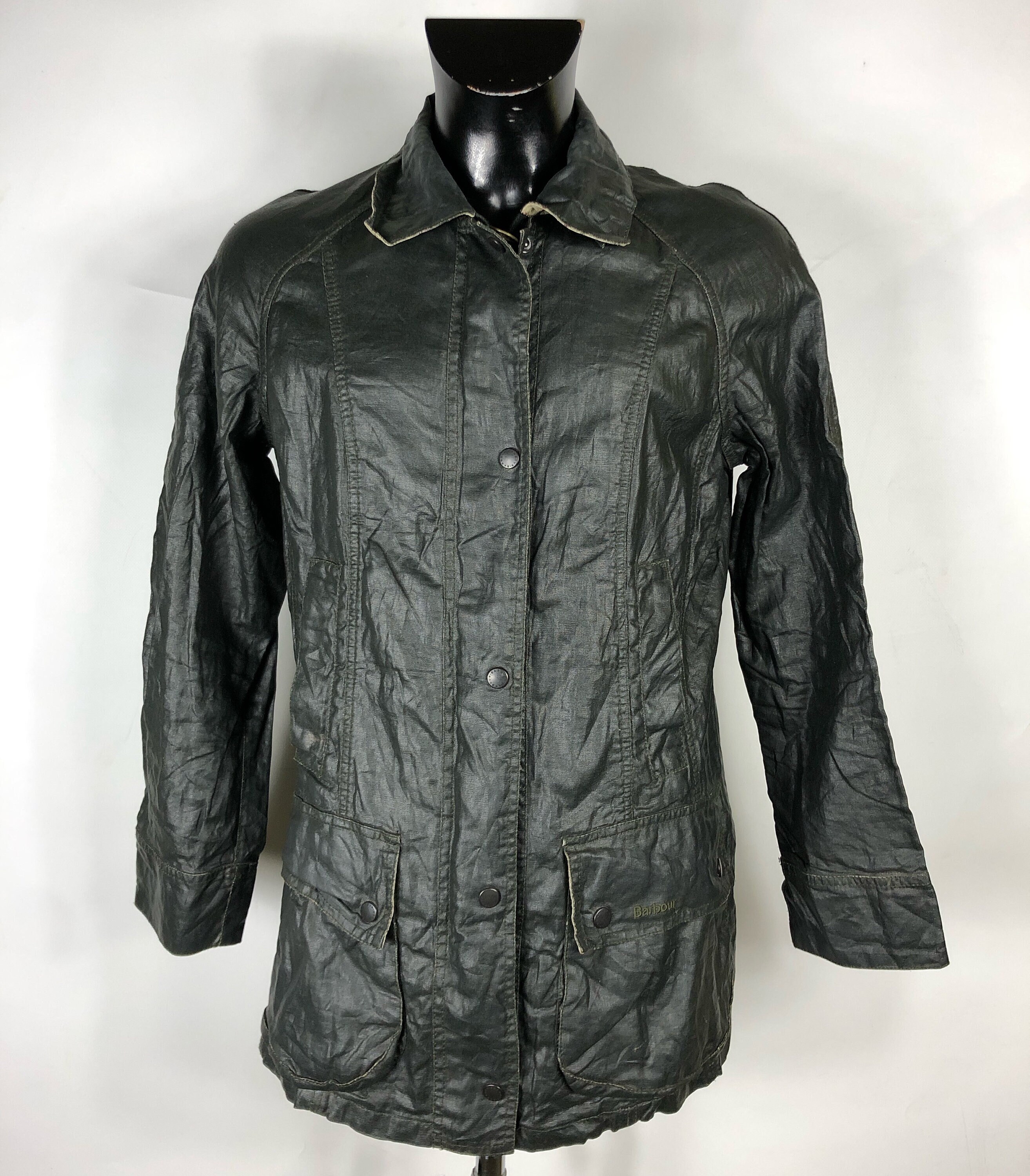Barbour wax best sale jacket womens Silver