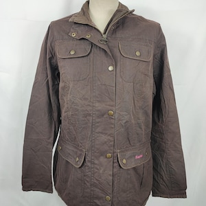 Brown women&#39;s short Barbour jacket Kate liberty jacket Size 44 Medium - Lady Brown Wax liberty jacket size uk14