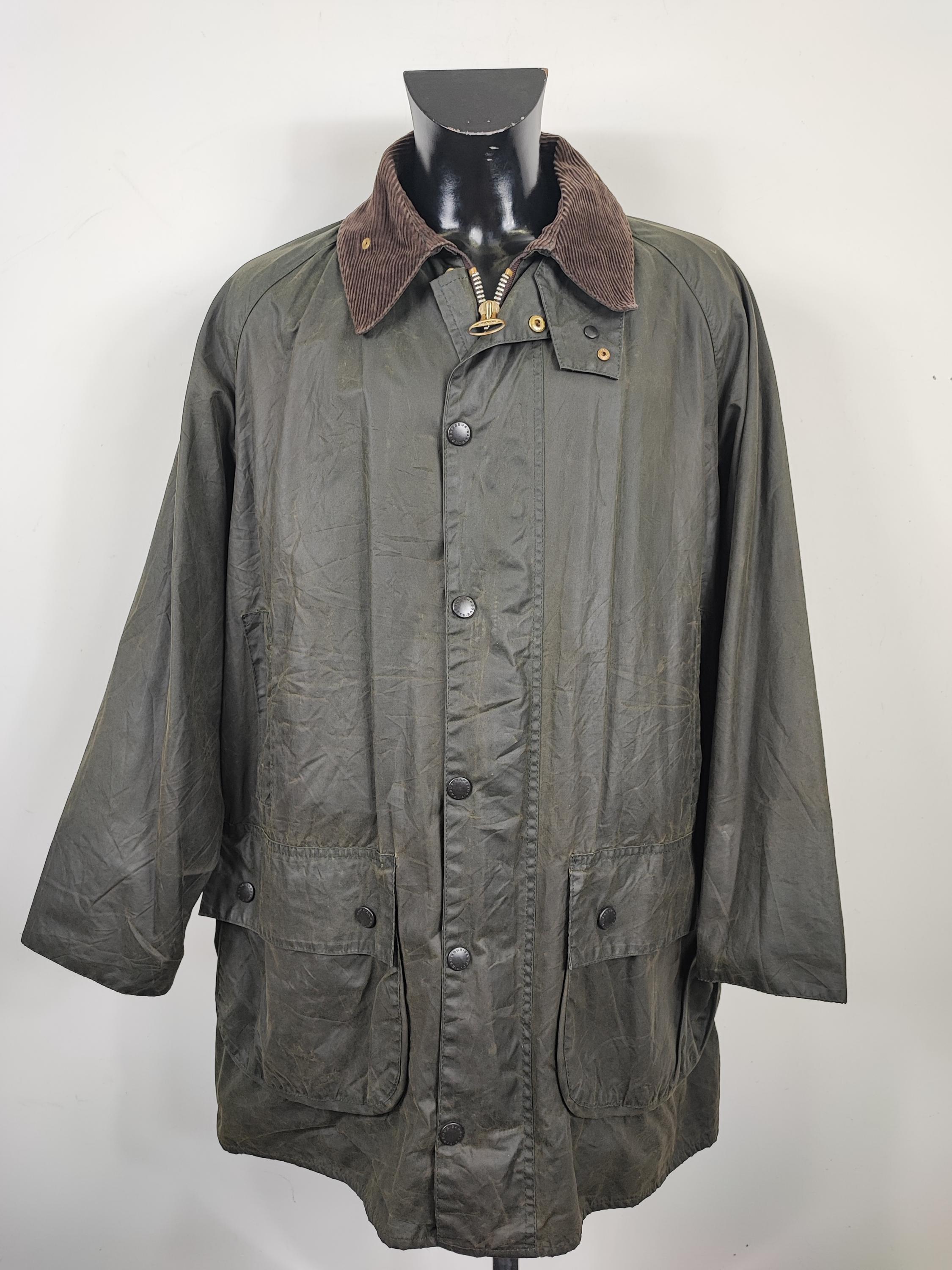 80’s babour GAMEFAIR Barbour Vintage Gamefair Green C46/117 Cm Green Wax Vintage