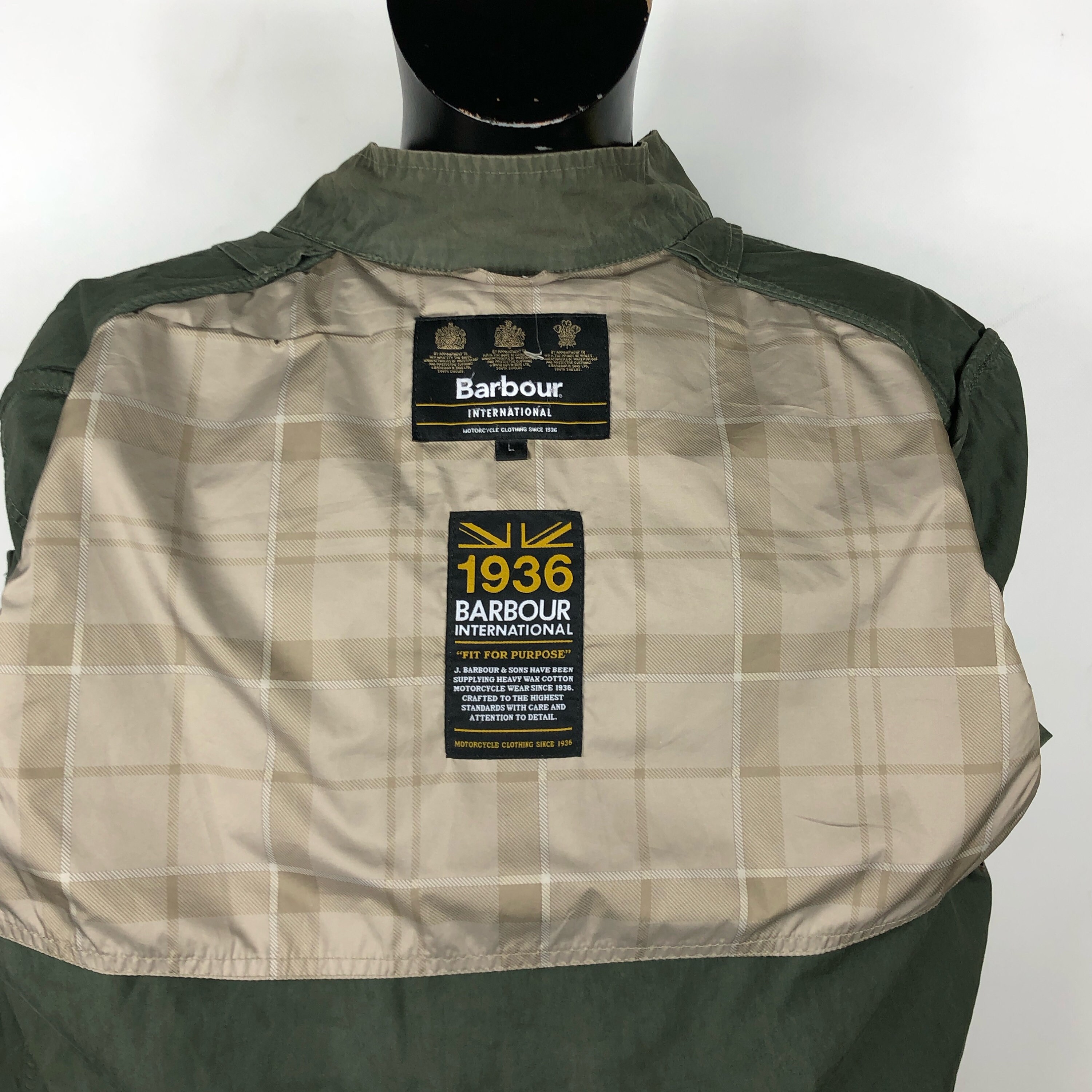 Giacca Barbour International Verde 1936 