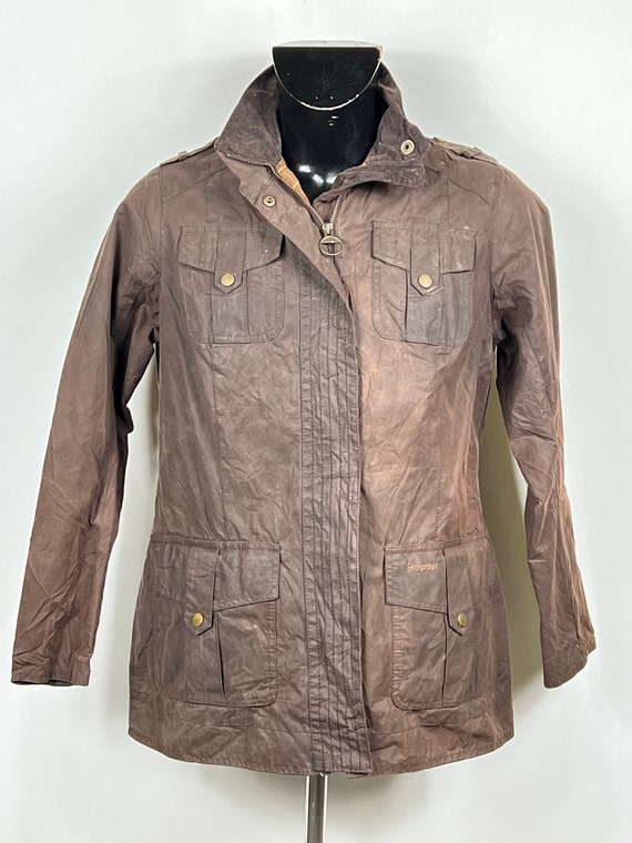 Barbour Chaqueta marrón encerada para mujer UK14 Tg. 42 Chaqueta Marrón  Encerado Talla uk14 -  México