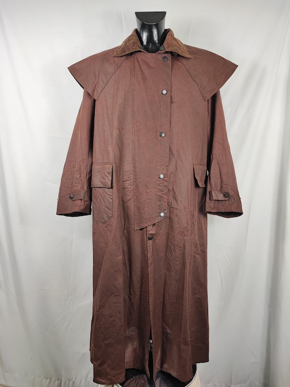 RARE Barbour STOCKMAN Brown Vintage C40/102 Cm Man Brown Wax Long