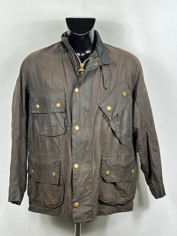 RARE Barbour Men s Vintage Beacon Jacket Black L C42 107 Cm Black